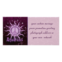 Peace Sun Aquarius Photo Greeting Card