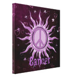 Peace Sun Cancer Canvas Print