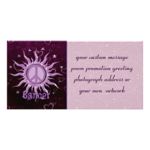 Peace Sun Cancer Picture Card