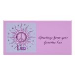 Peace Sun Custom Photo Card