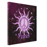 Peace Sun Pisces Canvas Prints