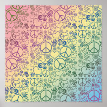 Peace Symbol Design Poster