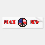 Peace Symbol Flag Bumper Sticker