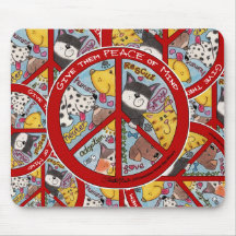 Peace Symbol-Humane Mousepads