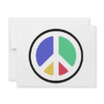 Peace Symbol in colours! invitations