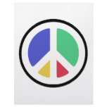 Peace Symbol in colours! letterhead