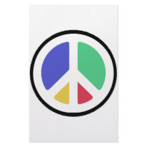Peace Symbol in colours!
