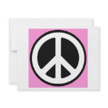 Peace Symbol  in Pink! invitations