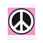 Peace Symbol  in Pink! Postcards
