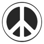 Peace Symbol  in Pink! stickers