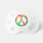 Peace Symbol Psychedelic Design Pacifiers
