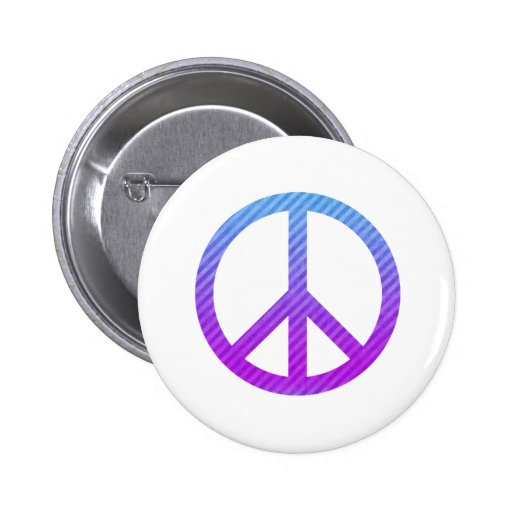 Peace Symbol Striped Pink
