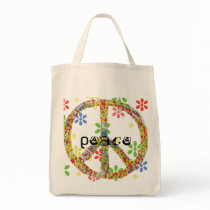 Peace Symbol Tote Bag