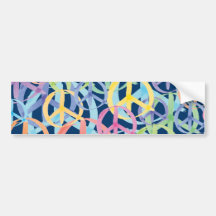 Peace Symbols Art Bumper Stickers