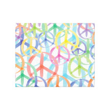 Peace Symbols Art Canvas Print
