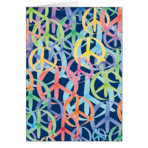 Peace Symbols Art Greeting Card