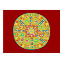 Peace Symbols Design Post Cards