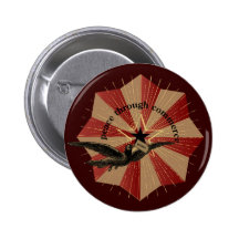 Peace Through Commerce Button