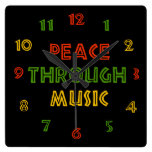 Peace Through Music Clocks