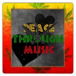 Peace Through Music Clocks