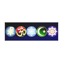 Peace Through World Religions Canvas Print
