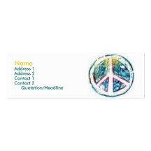peace_thumb, Name, Address 1, Addr... - Customized Business Card