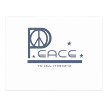 Peace to All Mankind Post Card