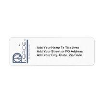 Peace to All Mankind T-shirts and Gifts Custom Return Address Labels