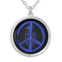 Peace & War (Blue) Pendants