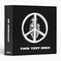 Peace & War (White) 3 Ring Binder