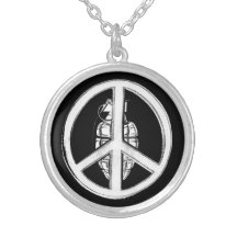 Peace & War (White) Necklace