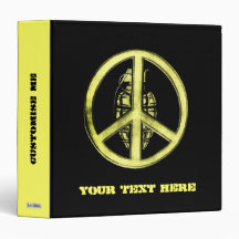 Peace & War (Yellow) Vinyl Binder