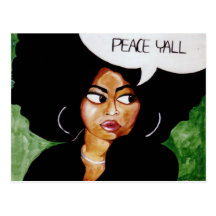 Peace Yall Postcard