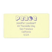 Peace/Yin Yang-Address Label