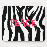 PEACE zebra Mouse Pads