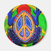 peacefrogz fridge magnets