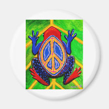 peacefrogz refrigerator magnet
