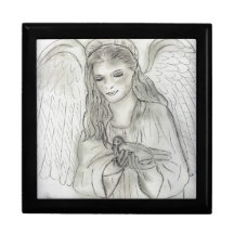 Peaceful Angel Trinket Box