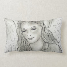 Peaceful Angel Throw Pillows