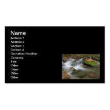 Peaceful Cascade Business Card Template