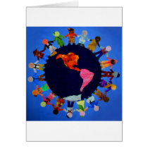 Peaceful Children around the World Card