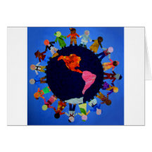Peaceful Children around the World Card