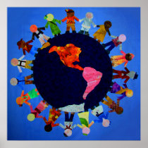 Peaceful Children around the World Print