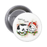 Peaceful Christmas Cat / Kitten Button