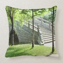 PEACEFUL GARDEN THROW PILLOW