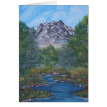 Peaceful Mountain Greeting Card