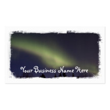 Peaceful Northern Lights; Promotional Business Cards