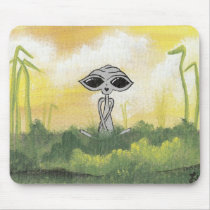 Peaceful Summer Alien Mousepad