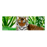 Peaceful Tiger Bookmark Business Cards