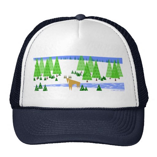 Peaceful Winter Mesh Hat